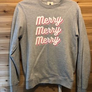 MERRY MERRY MERRY Sweatshirt - Perfect for Christmas Morning!